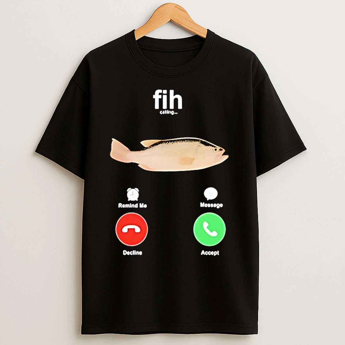 Classic Fih Calling Fish Christmas T Shirts
