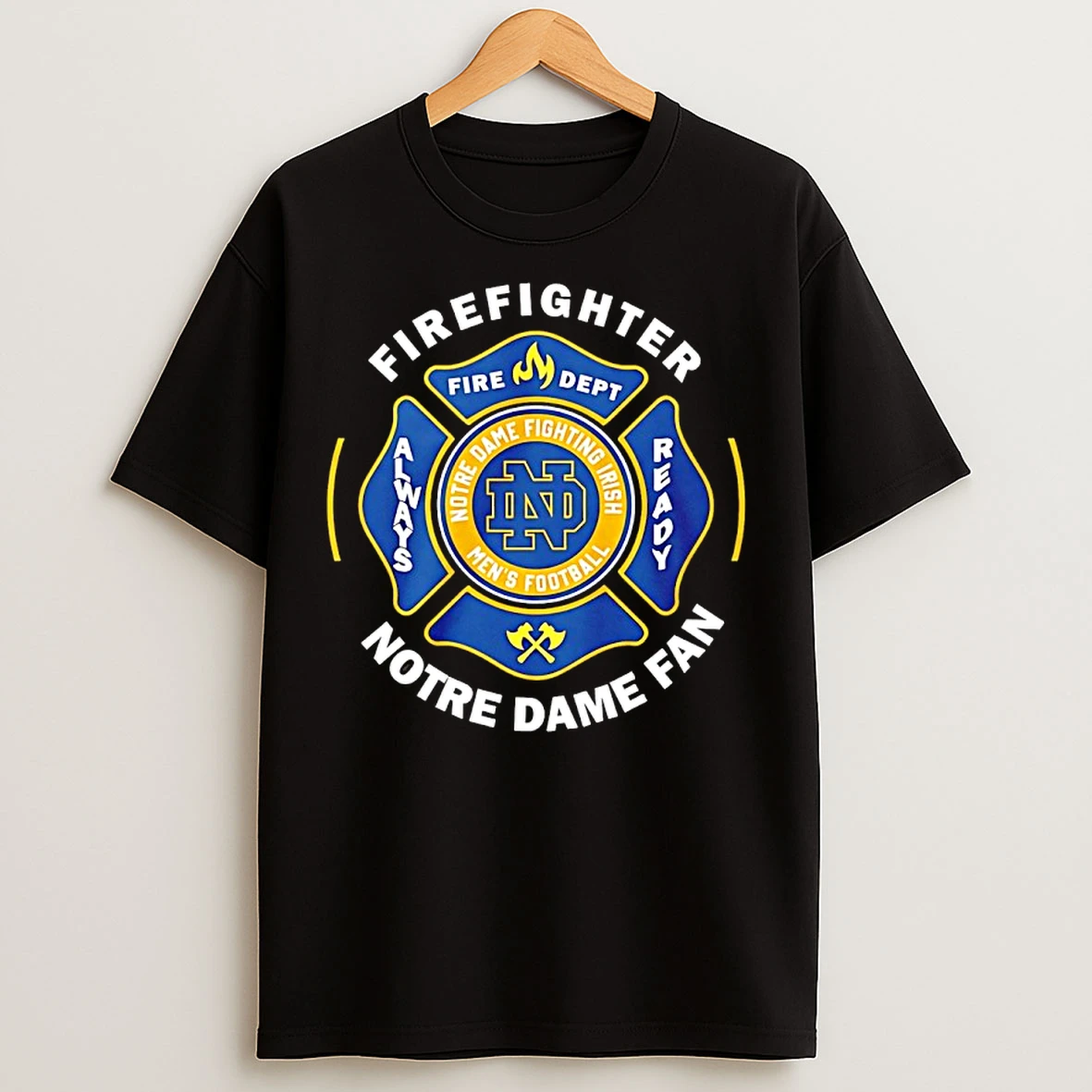 Classic Firefighter Notre Dame Pride Fan T Shirts