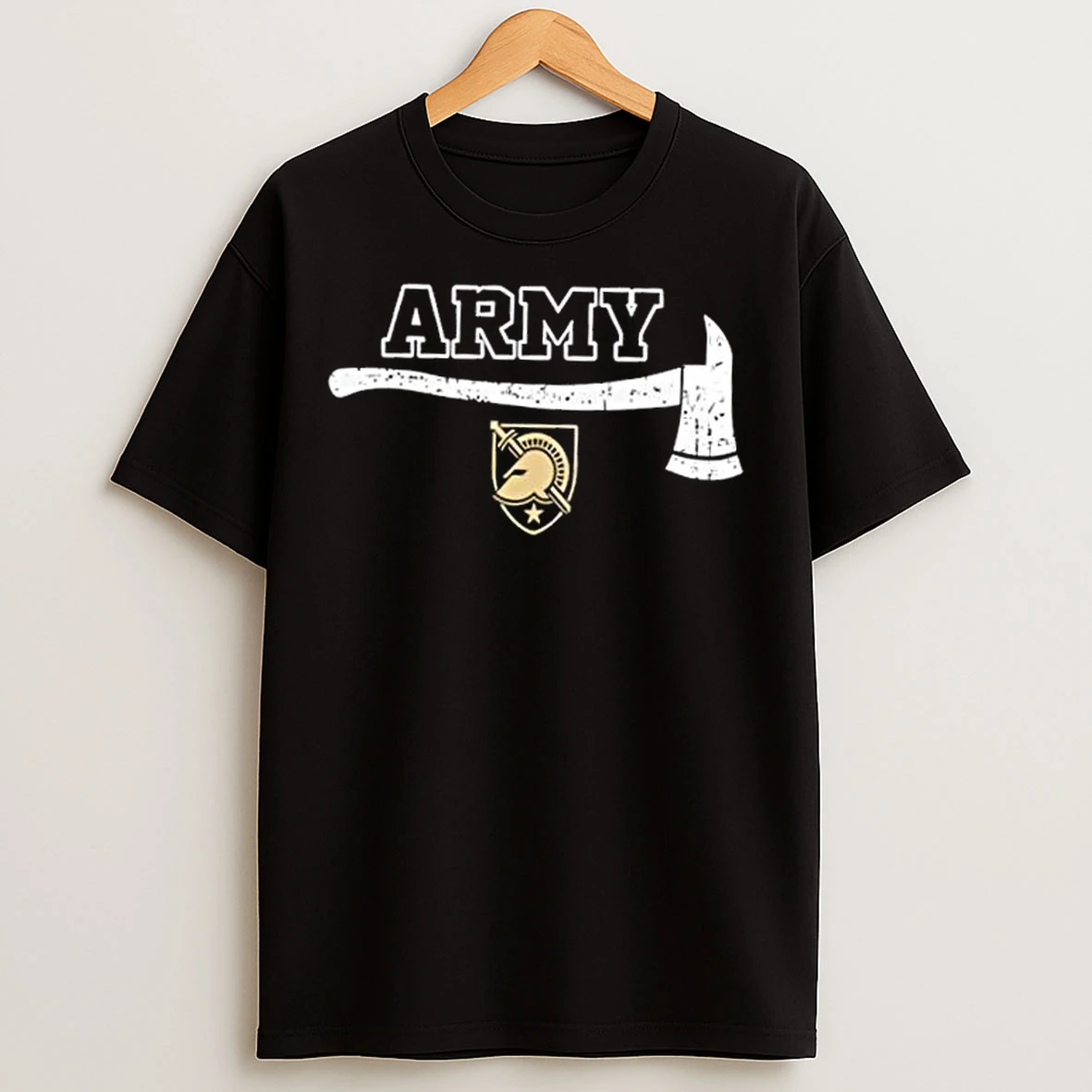 Classic Firefighter Fire Dept Always Ready Army Black Knights T Shirts