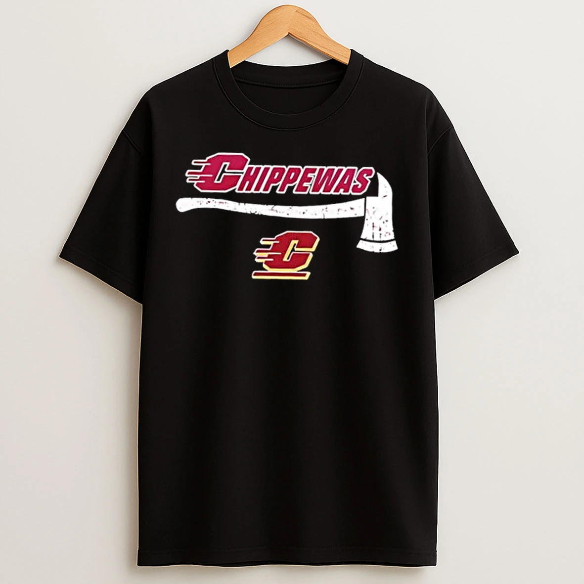 Classic Firefighter Fire Dept Always Ready Central Michigan Chippewas T Shirts