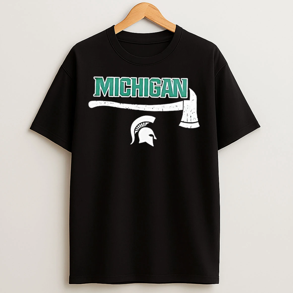 Classic Firefighter Fire Dept Always Ready Michigan State Spartans T Shirts