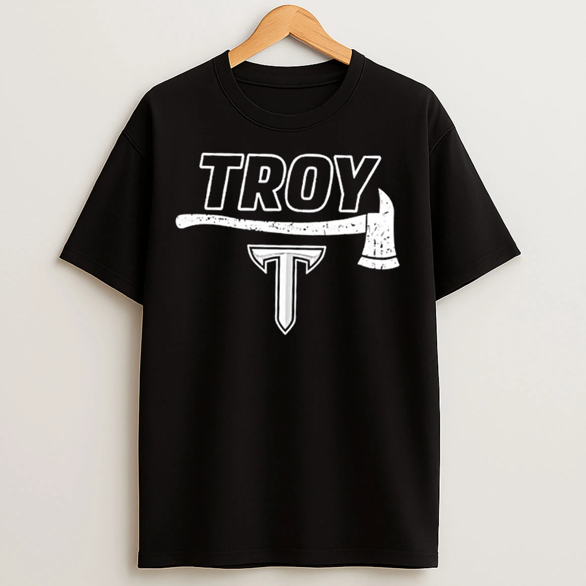 Classic Firefighter Fire Dept Always Ready Troy Trojans T Shirts