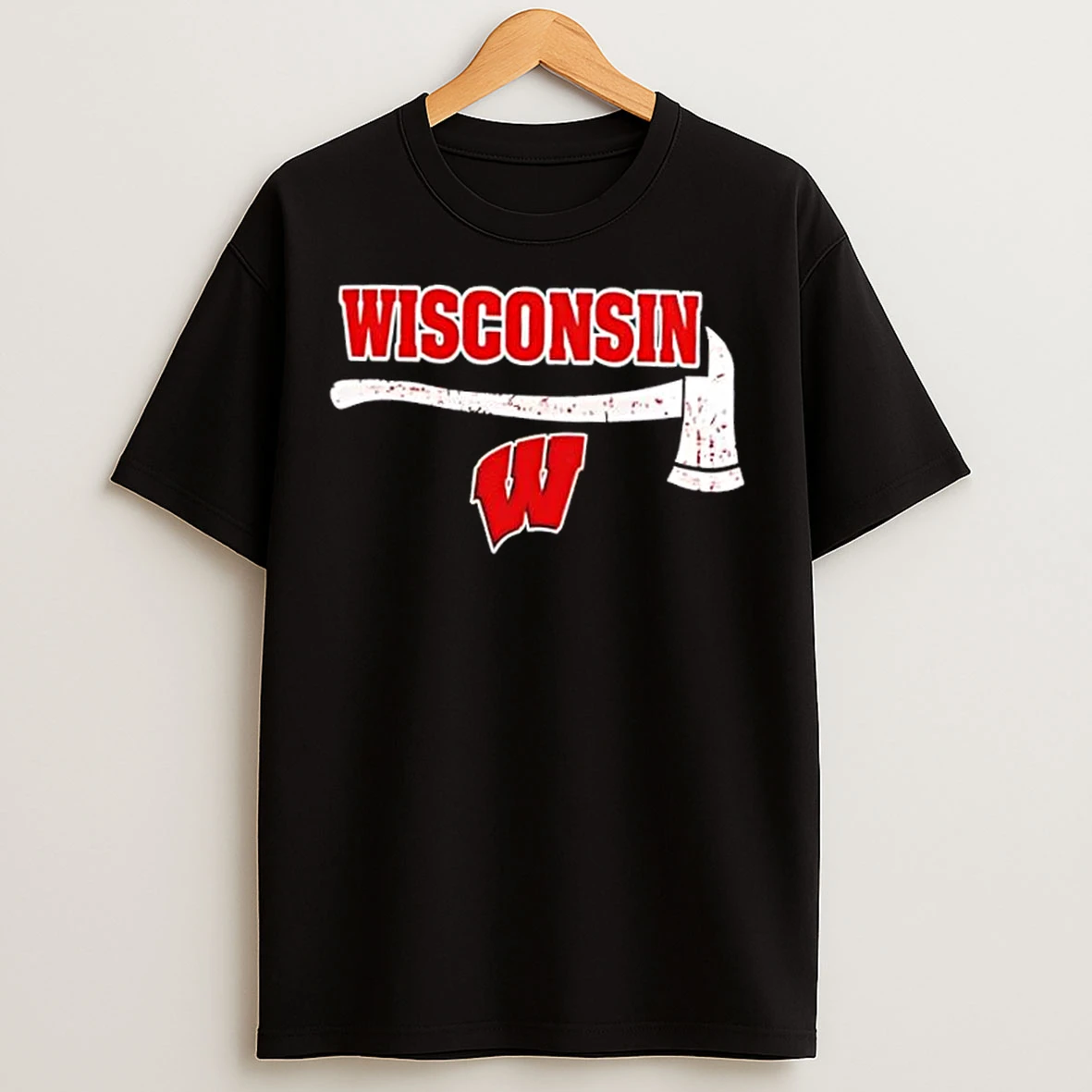 Classic Firefighter Fire Dept Always Ready Wisconsin Badgers T Shirts