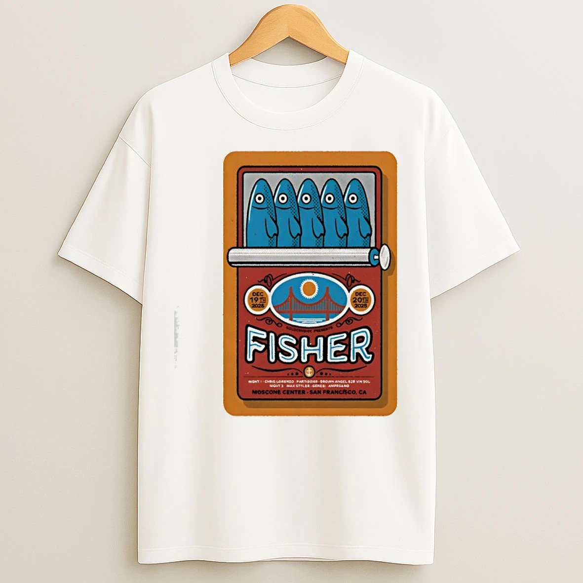 Classic Fisher In San Francisco Ca On Dec 19 20 2025 T Shirts