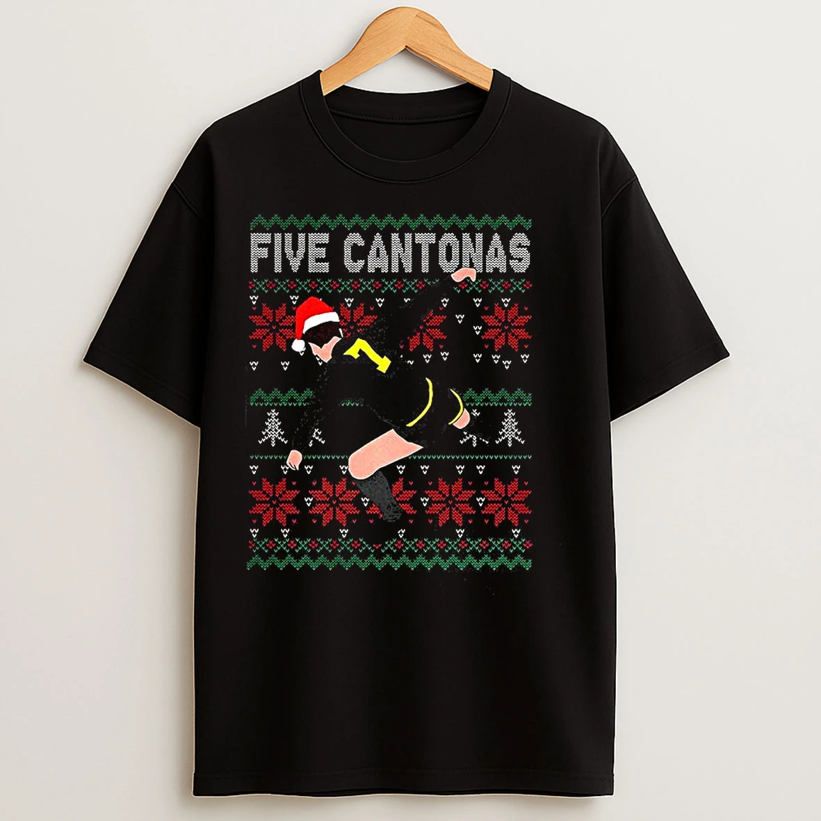 Classic Five Cantonas Eric Cantona Ugly Christmas T Shirts