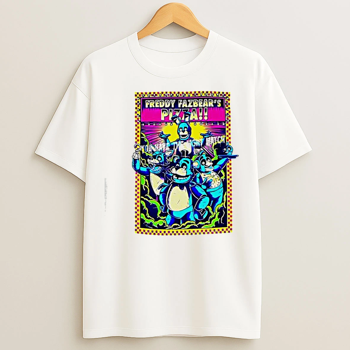Classic Five Nights At Freddys Freddy Fazbears Pizza T Shirts