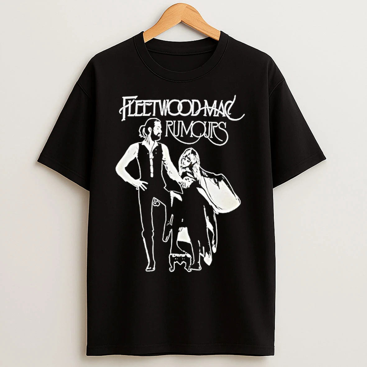 Classic Fleetwood Mac Rumours Black T Shirts