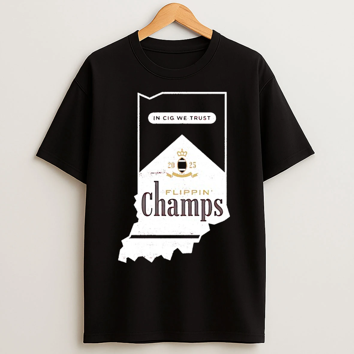 Classic Flippin Champs In Cig We Trust Indiana Hoosiers Football T Shirts