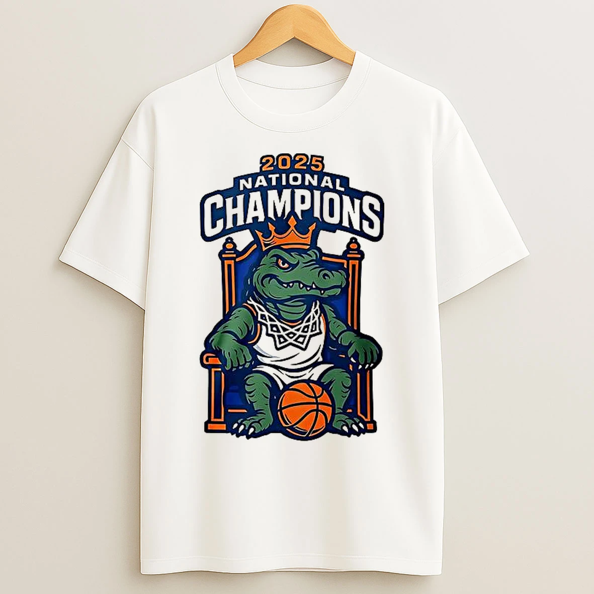 Classic Florida Gators Basketball Mascot National Champions 2025 T Shirts