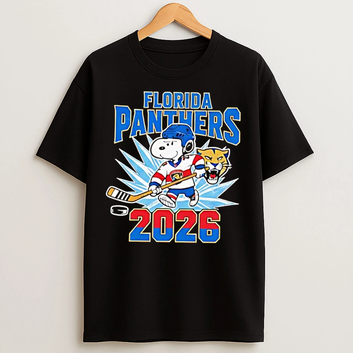 Classic Florida Panthers Snoopy Peanuts 2026 T Shirts