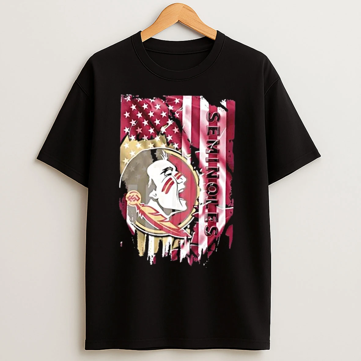 Classic Florida State Seminoles Football X American Flag T Shirts