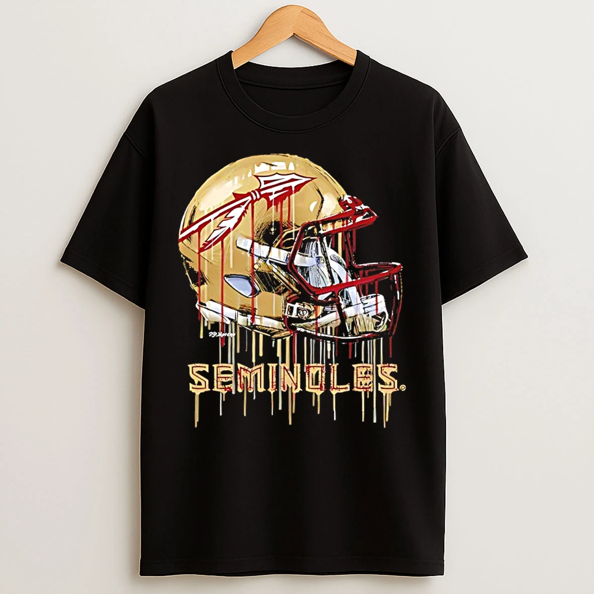 Classic Florida State Seminoles Vive La Fete Dripping Football Helmet T Shirts