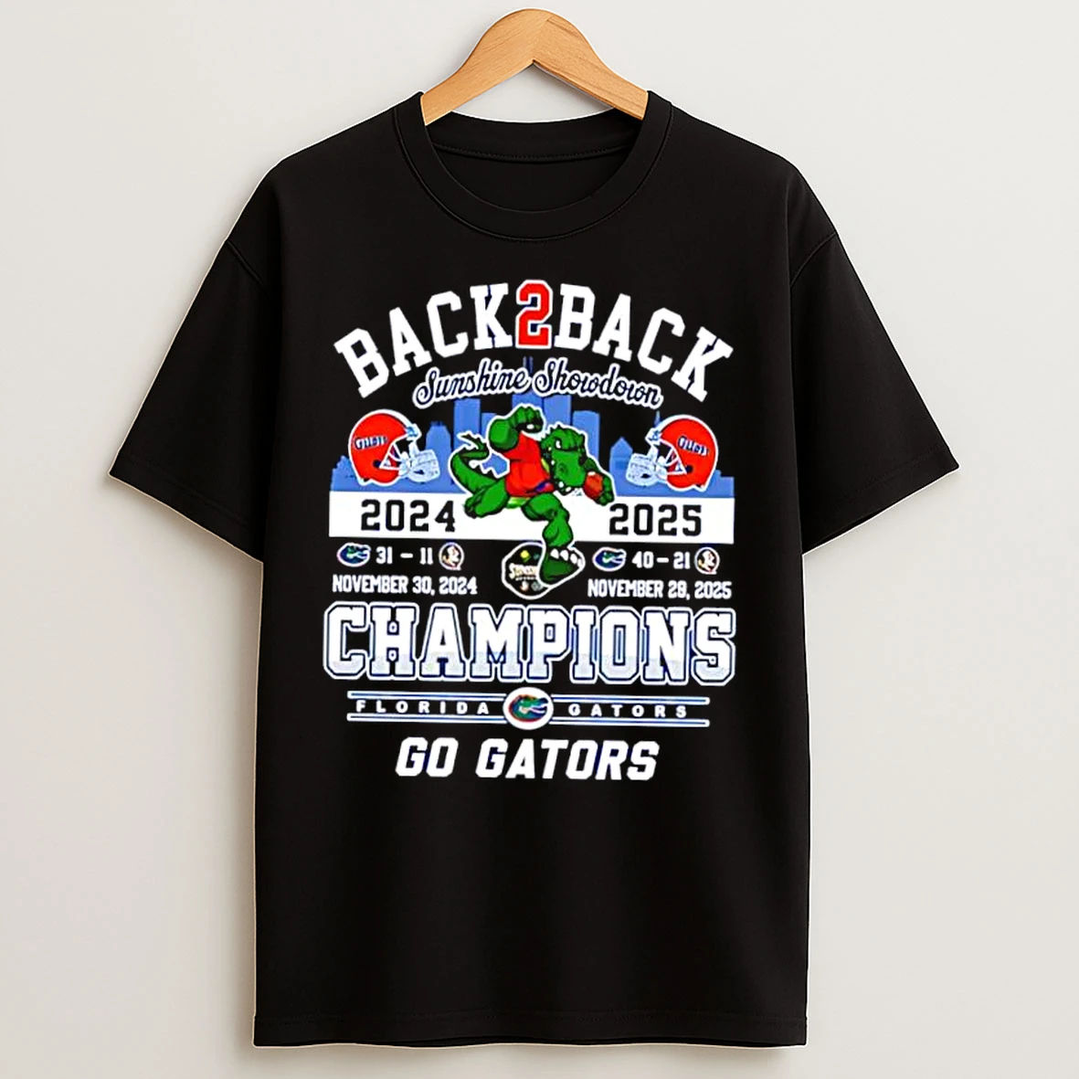 Classic Florida Gators Beat Seminoles Again Sunshine Showdown 2025 T Shirts