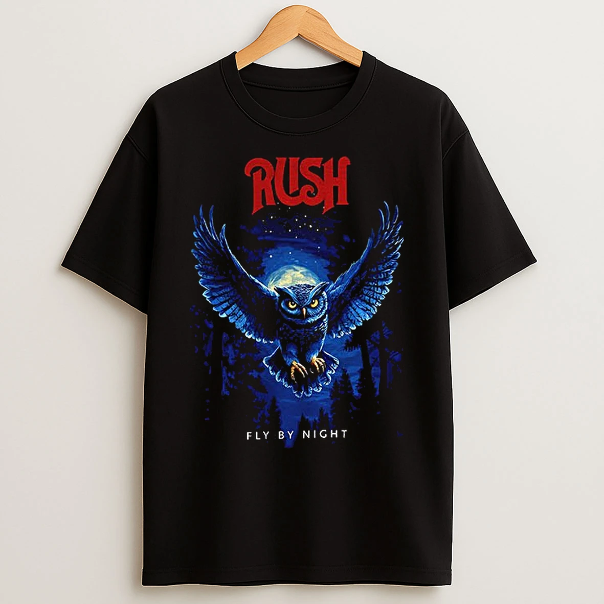 Classic Fly By Night Rush T Shirts
