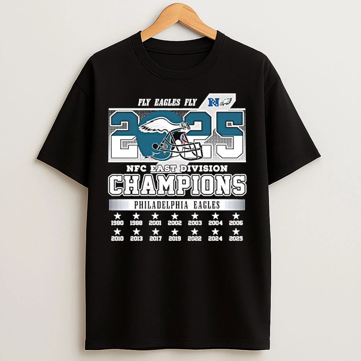 Classic Fly Eagles Fly Nfc East 2025 Champions Philadelphia Eagles T Shirts
