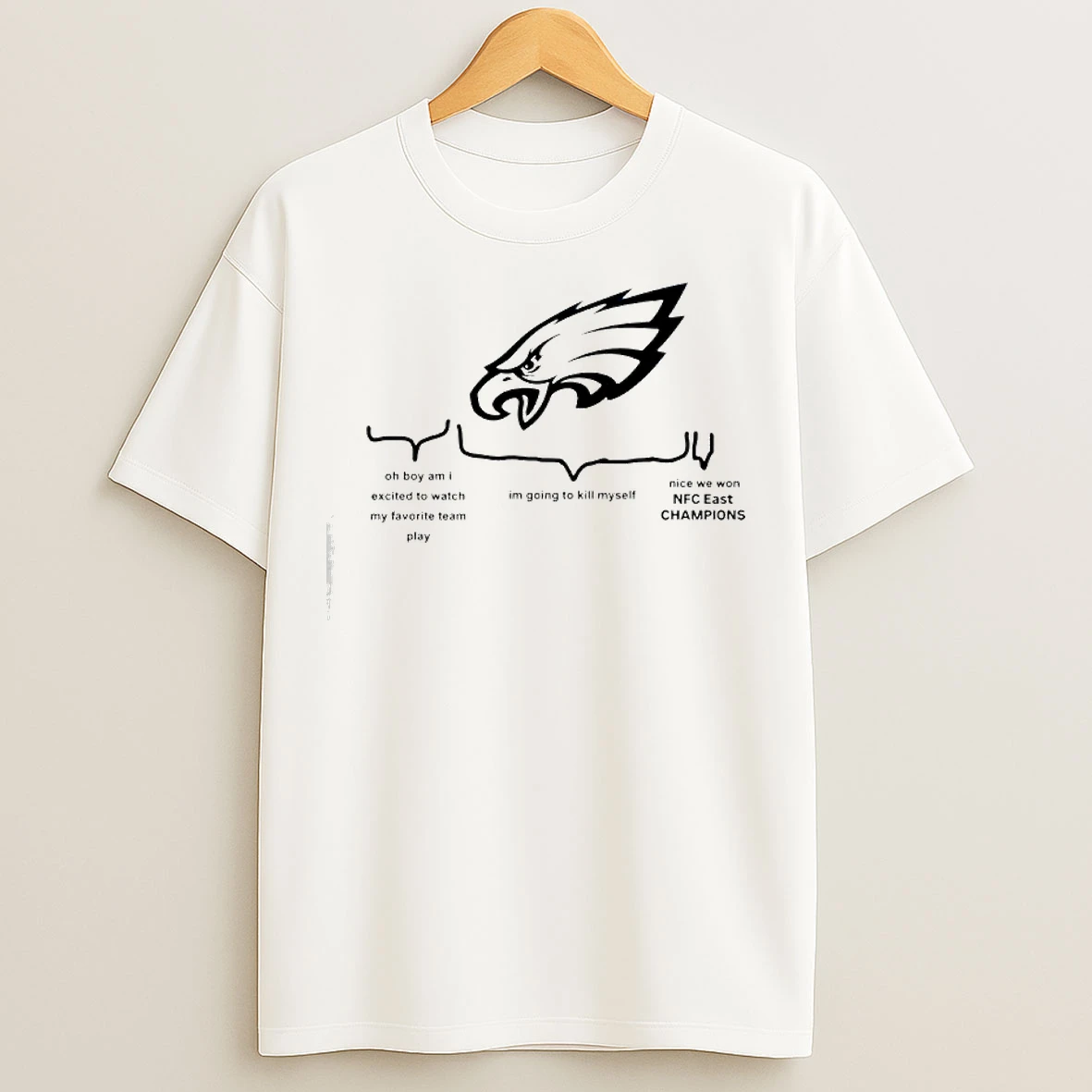 Classic Fly Eagles Fly Nice We Won N East Champions T Shirts
