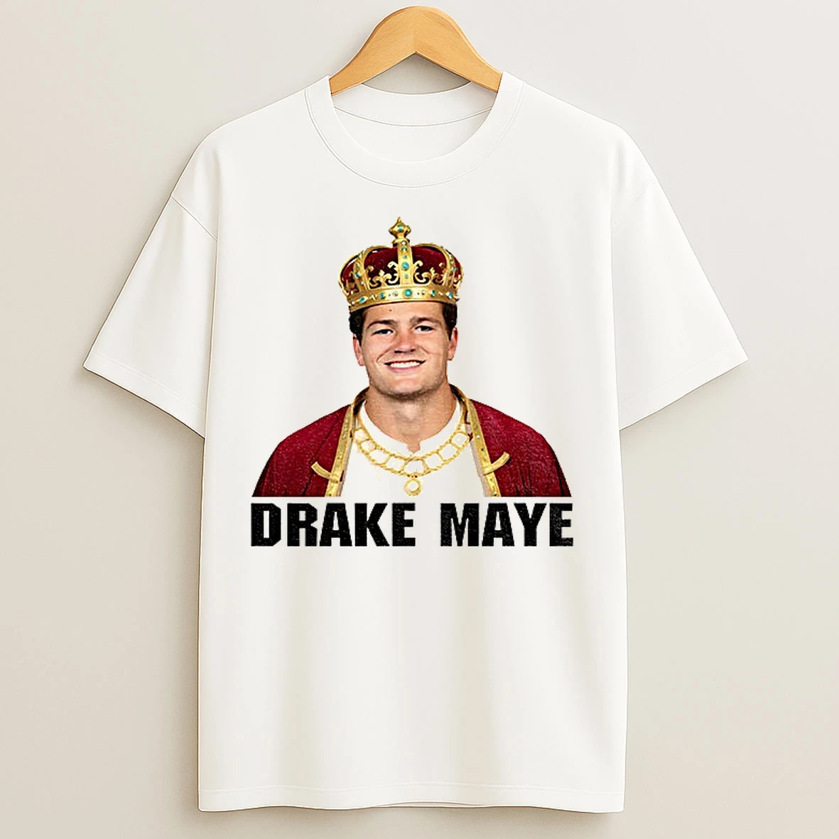 Classic Font Black Series King Drake Maye New England Patriots Nfl Football 2025 T Shirts