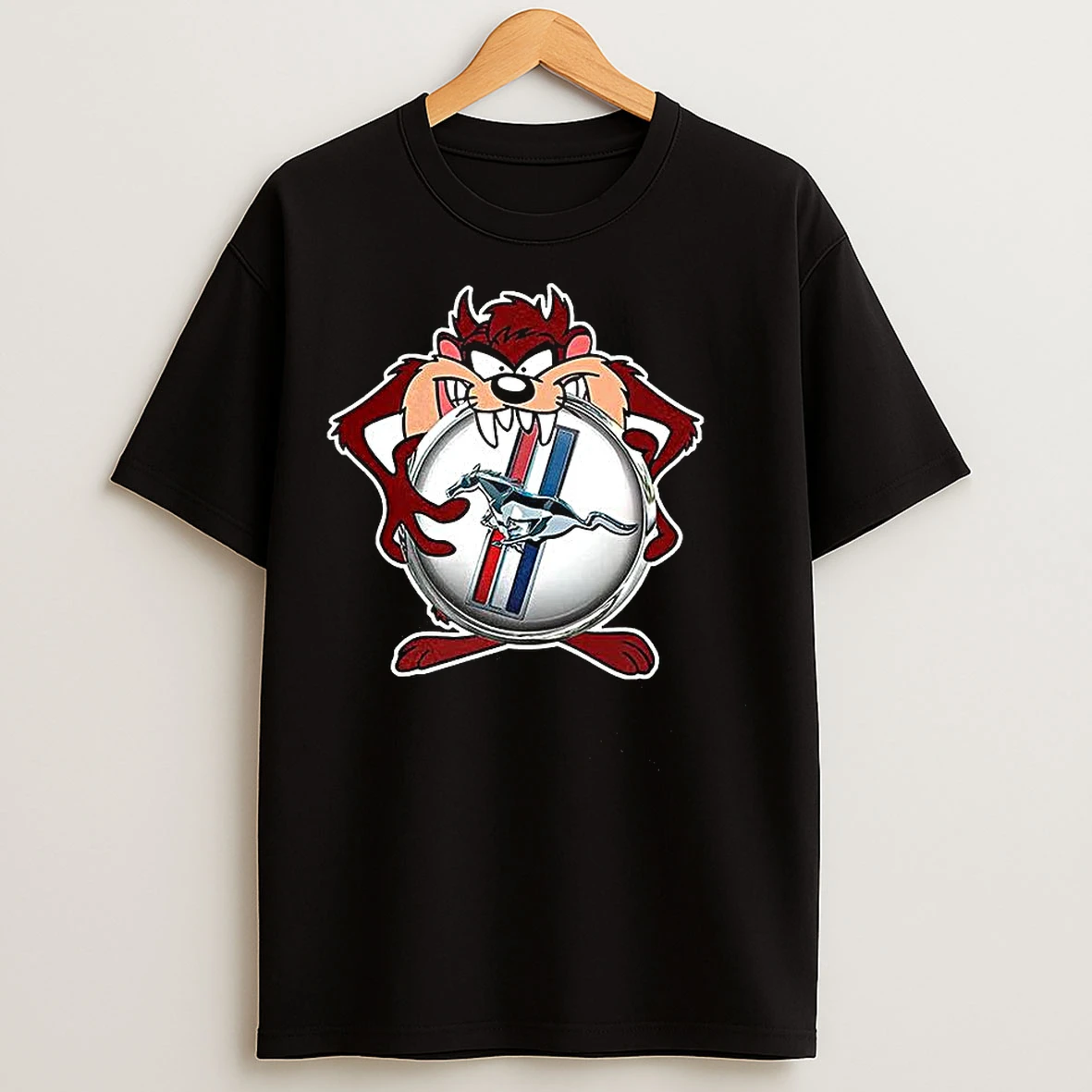 Classic Ford Mustang Taz Logo T Shirts