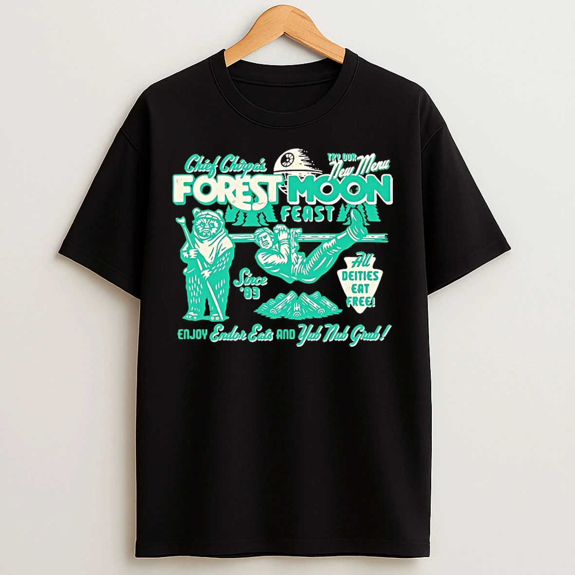 Classic Forest Moon Feast Chief Chirpa T Shirts