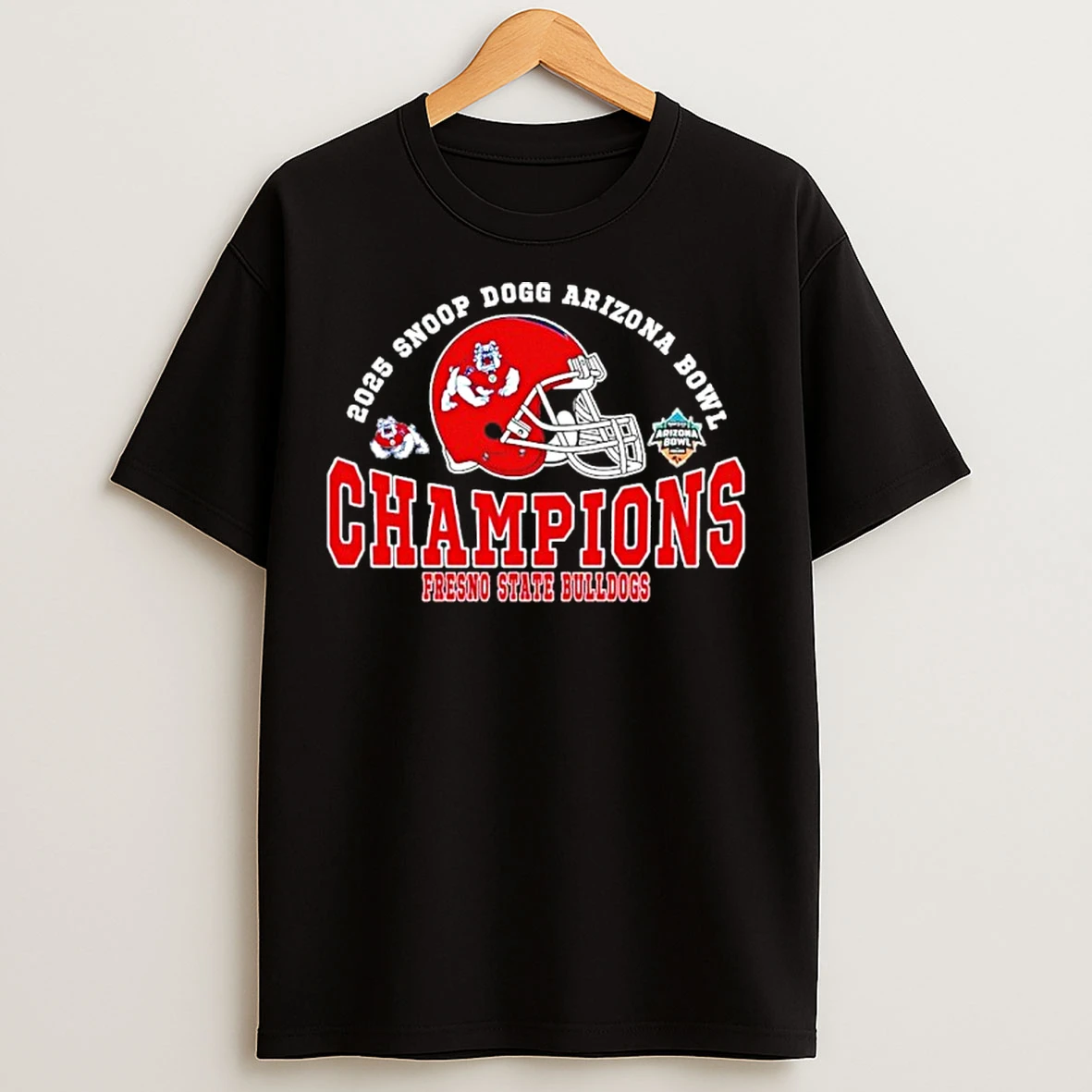 Classic Fresno State Bulldogs Football 2025 Snoop Dogg Arizona Bowl Champions T Shirts