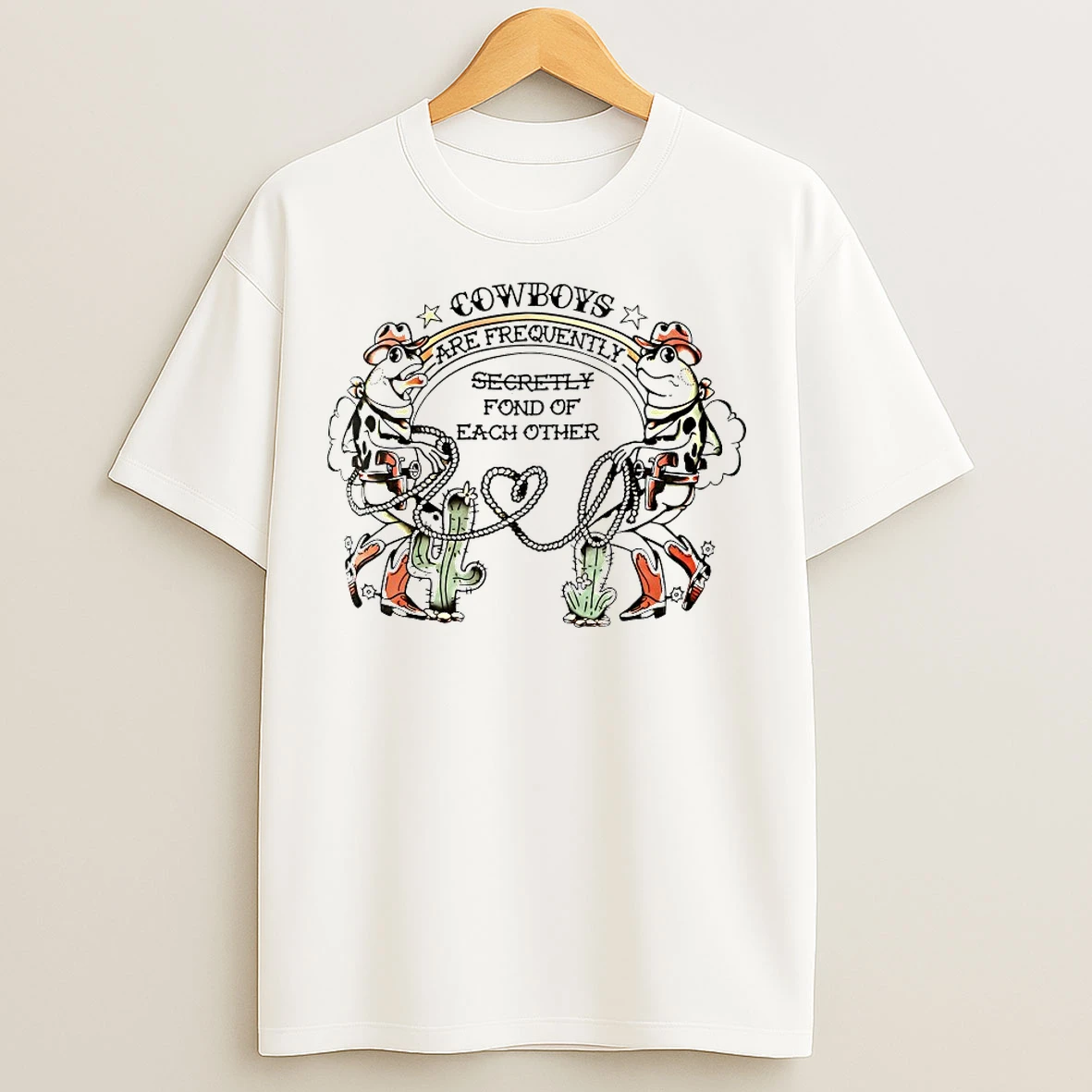 Classic Frog Cowboys Are Frequently Secretly Fond Of Each Other T Shirts