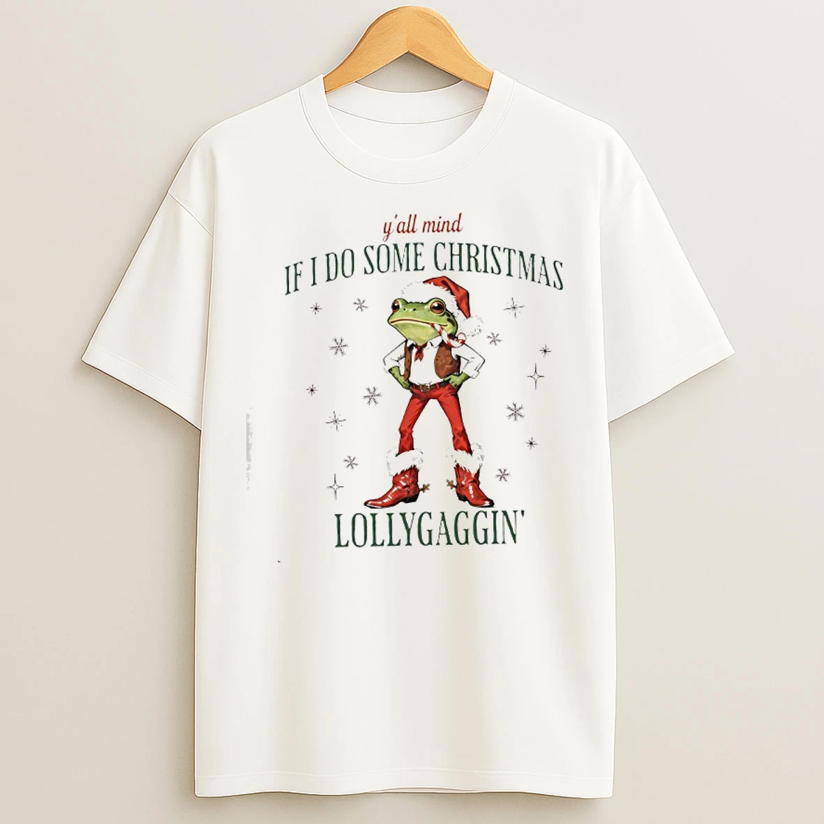 Classic Frog Yall Mind If I Do Some Lollygaggin Christmas T Shirts