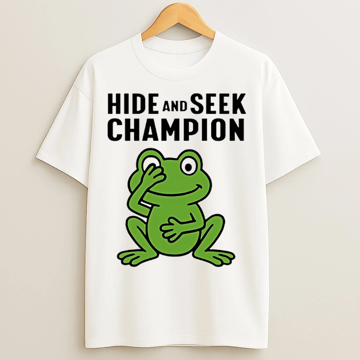 Classic Frog Hide And Seek Champion T Shirts