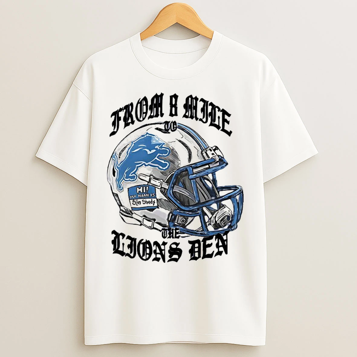 Classic From 8 Mile To The Lions Den Detroit Lions T Shirts
