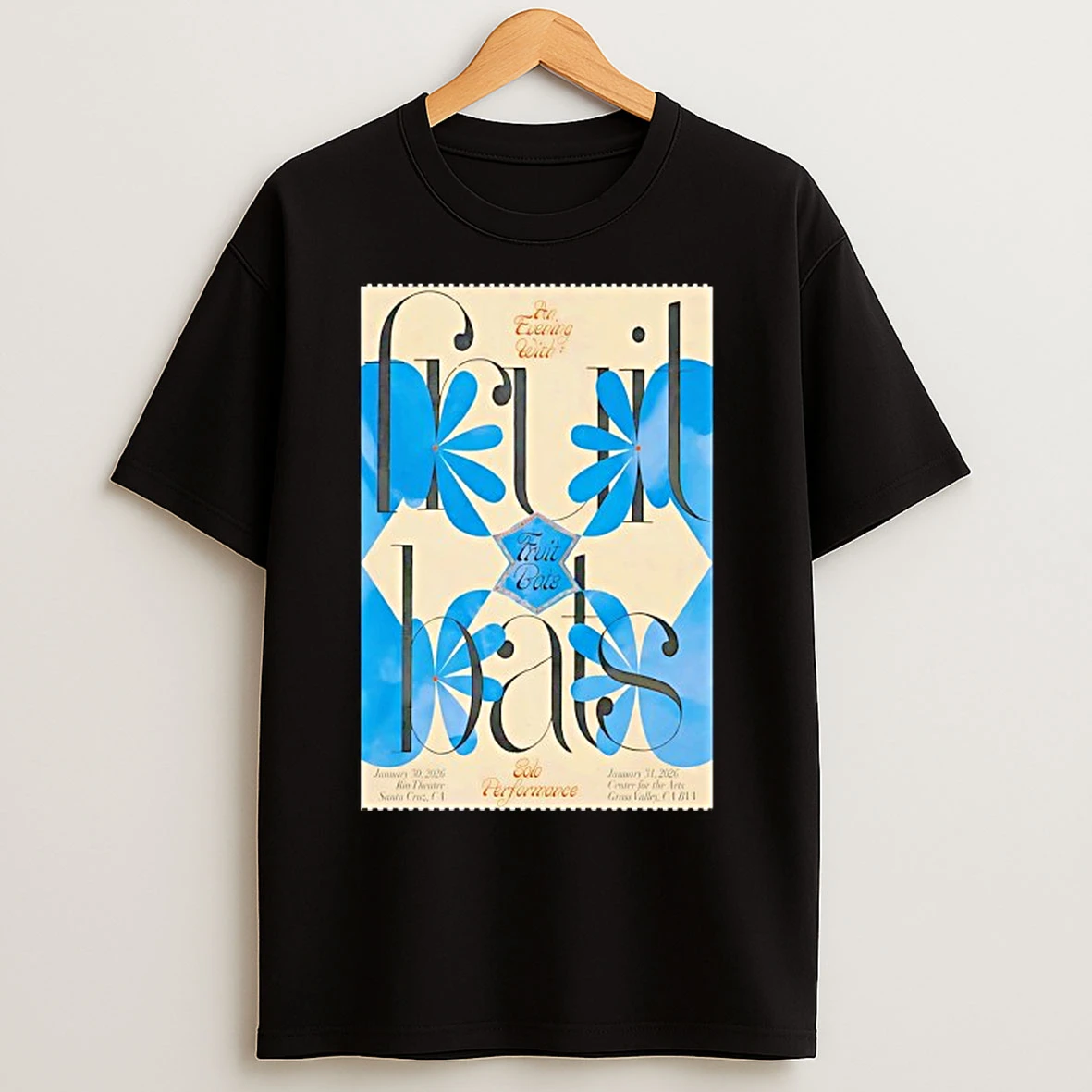Classic Fruit Bats California January 2026 Tour T Shirts