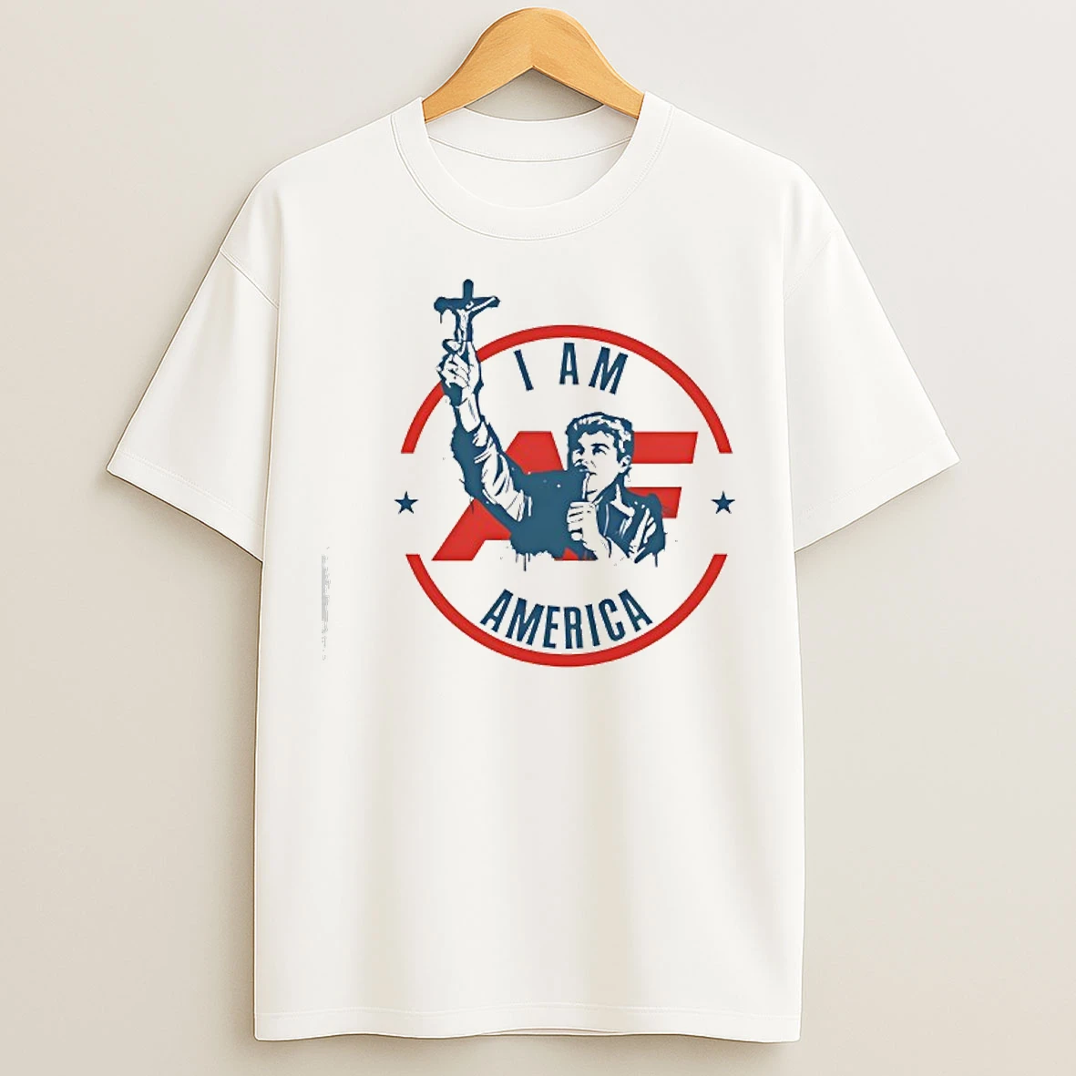 Classic Fuentes America First Crucifix T Shirts
