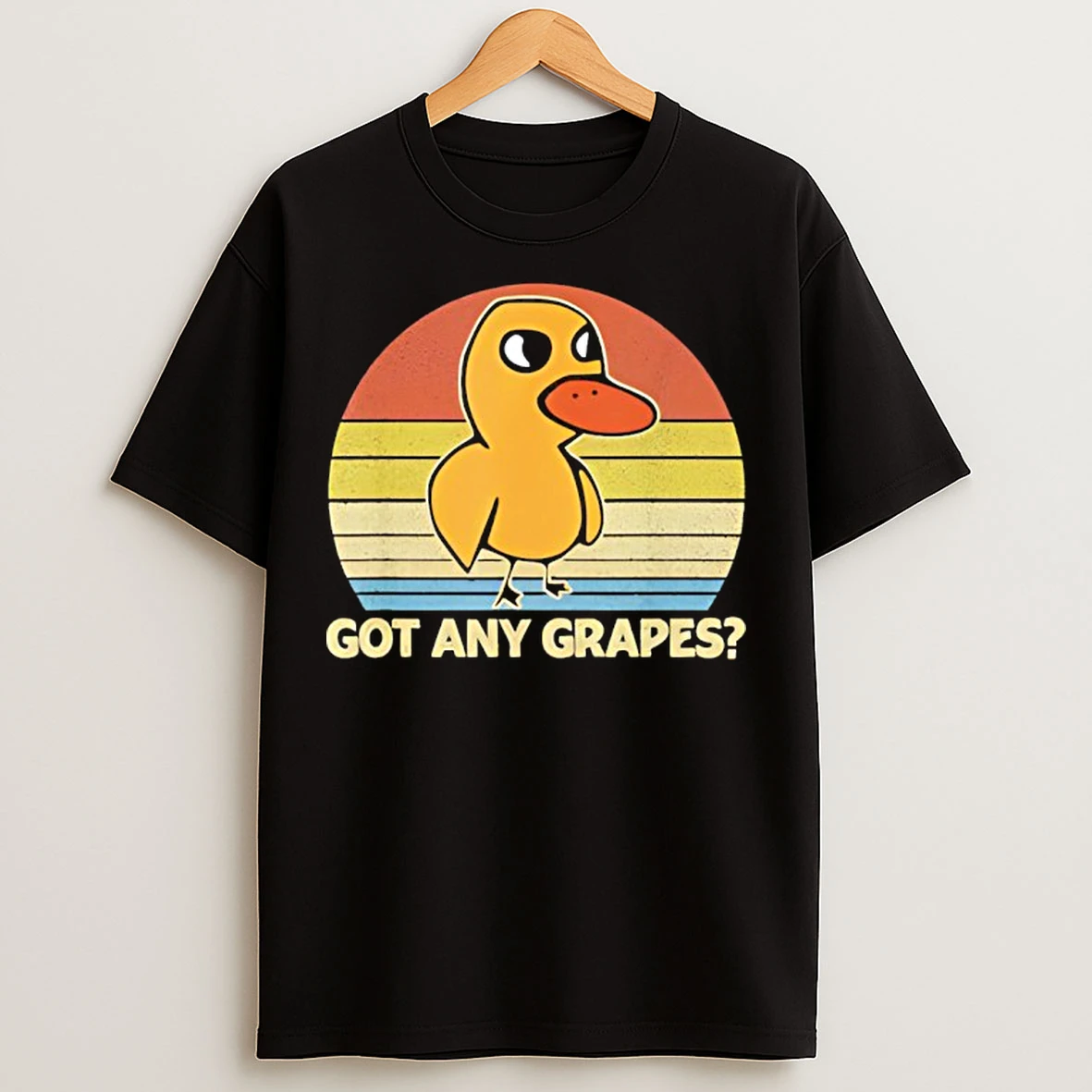 Classic Funny Duck Got Any Grapes Graphic Summer Humor Duck Meme T Shirts