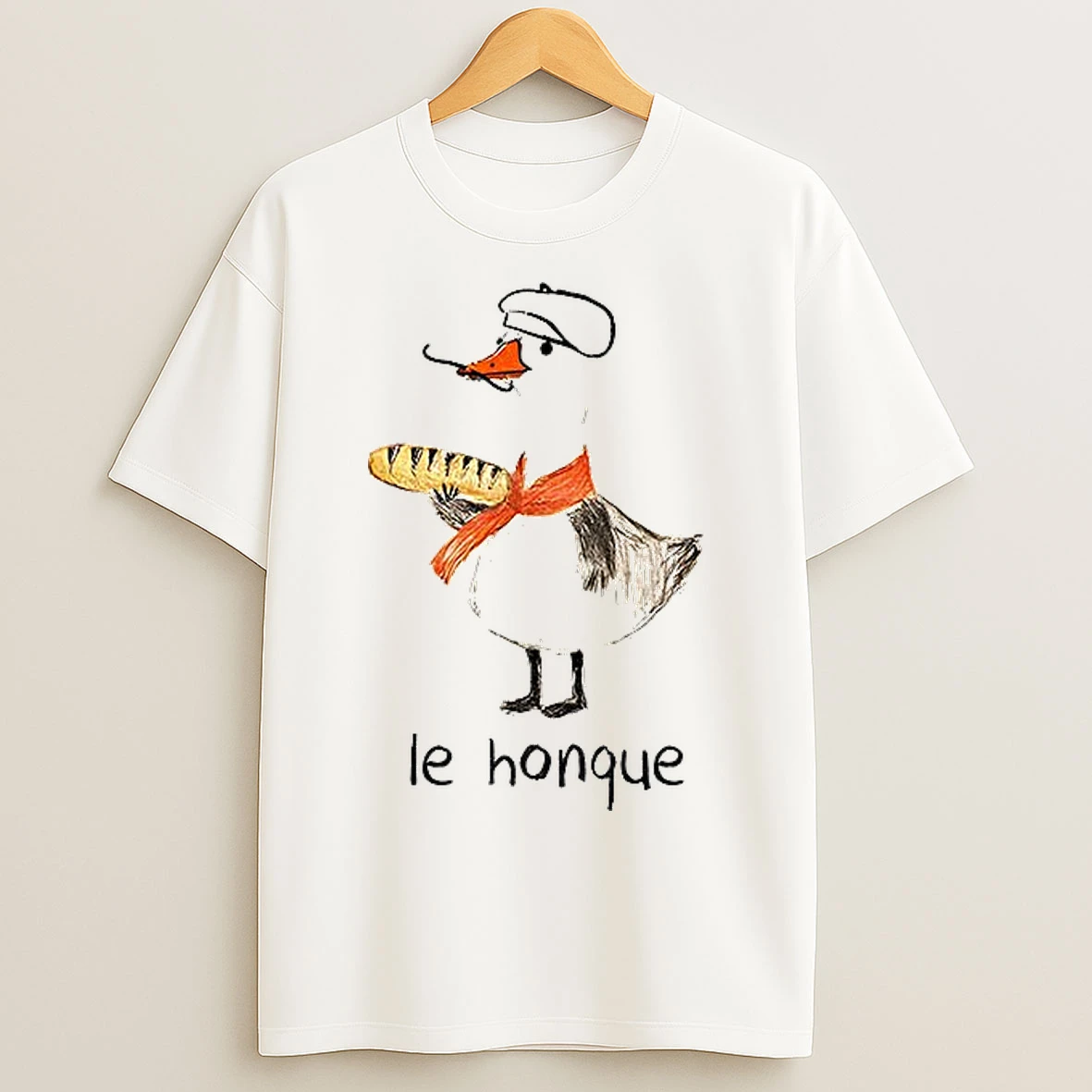 Classic Funny French Goose Le Honque T Shirts