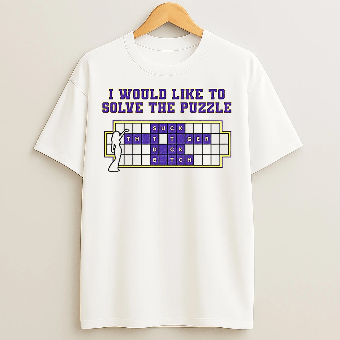 Classic Funny Lsu Tigers I Would Like To Solve The Puzzle Suck That Tiger Duck Bitch T Shirts