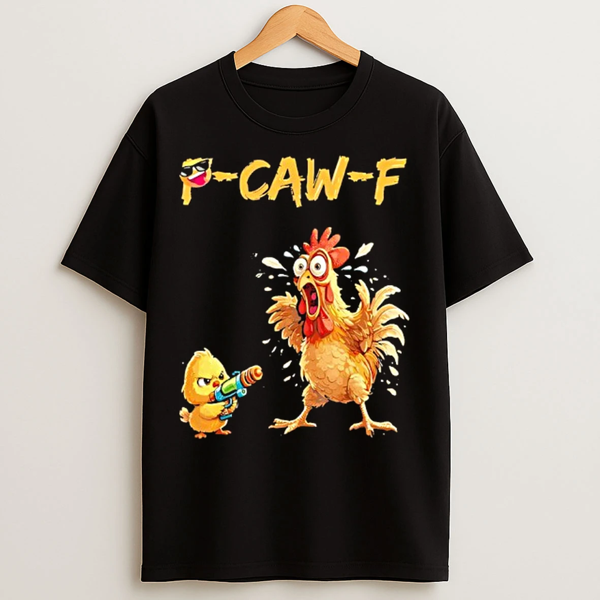 Classic Funny Rooster Caw F Chicken T Shirts