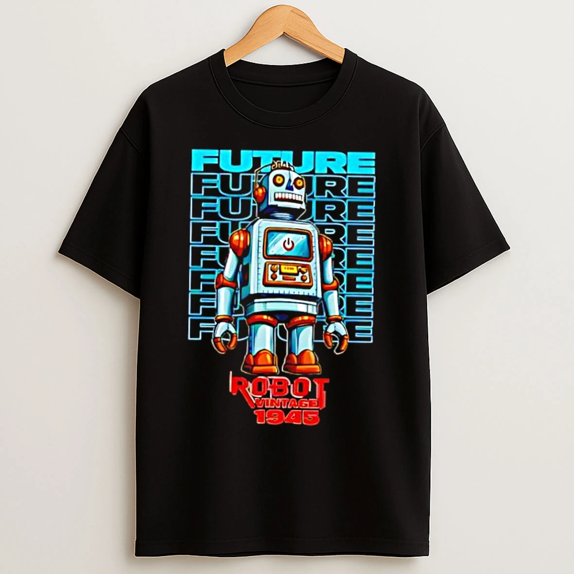 Classic Future Robot Vintage 1945 Repeat T Shirts