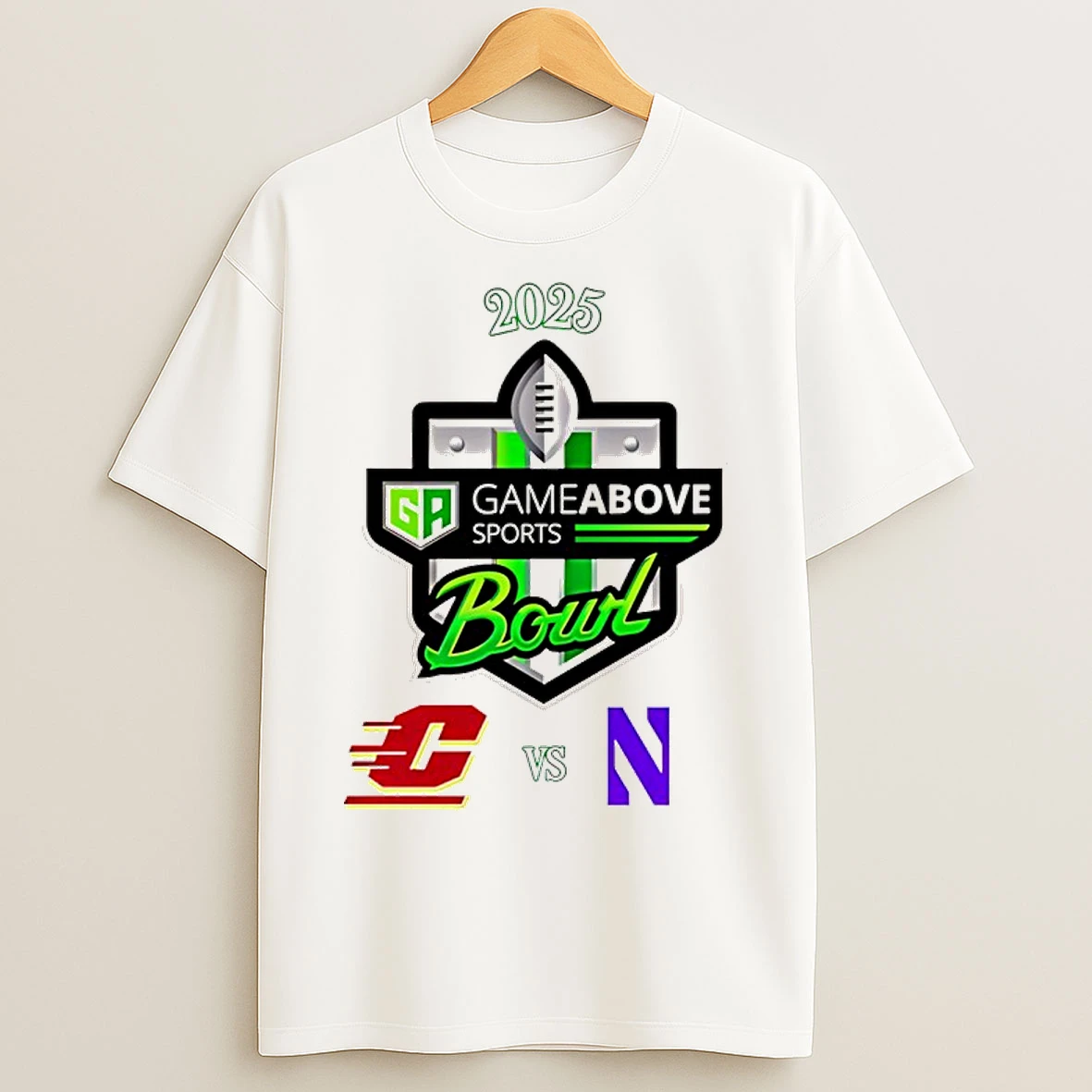 Classic Gameabove Sports Bowl 2025 Central Michigan Vs Northwestern T Shirts