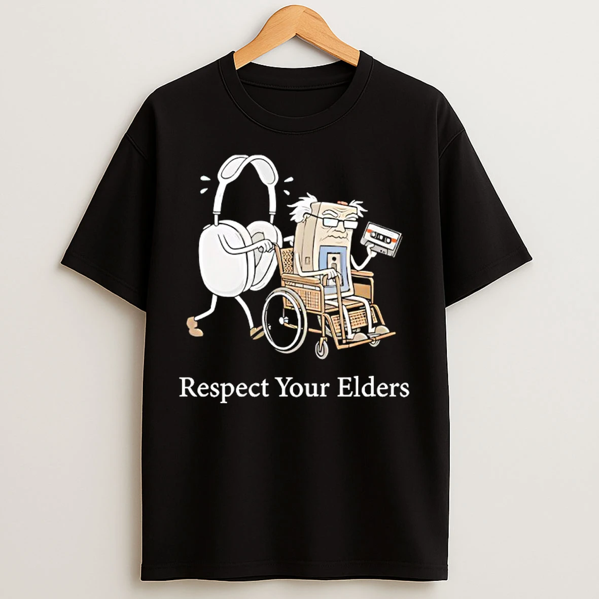 Classic Gaming And Tech Focus Respect Your Elders T Shirts