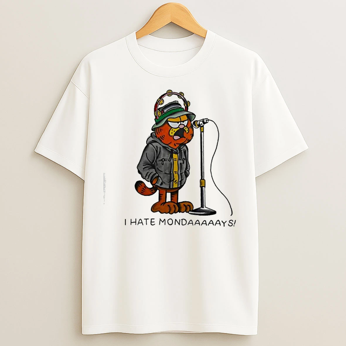 Classic Garf Cat I Hate Mondaaaaays T Shirts