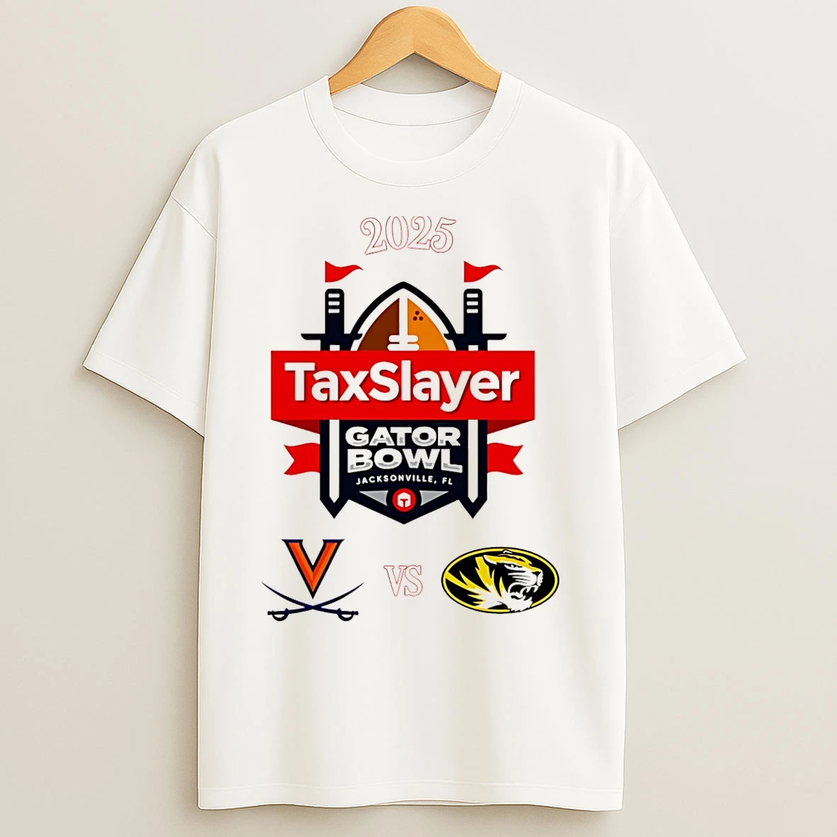 Classic Gator Bowl 2025 Virginia Vs Missouri T Shirts