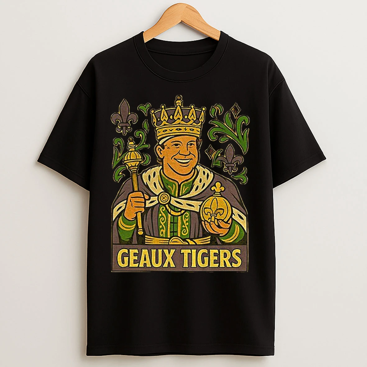 Classic Geaux Tigers King Kiffin Lane Lsu Tigers Football Cartoon T Shirts