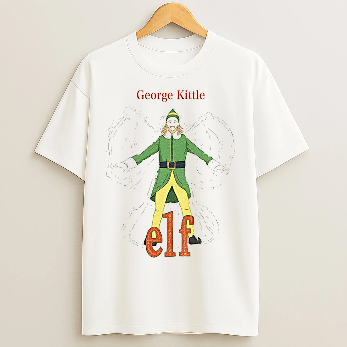 Classic George Kittle Buddy The Elf Merry Christmas T Shirts