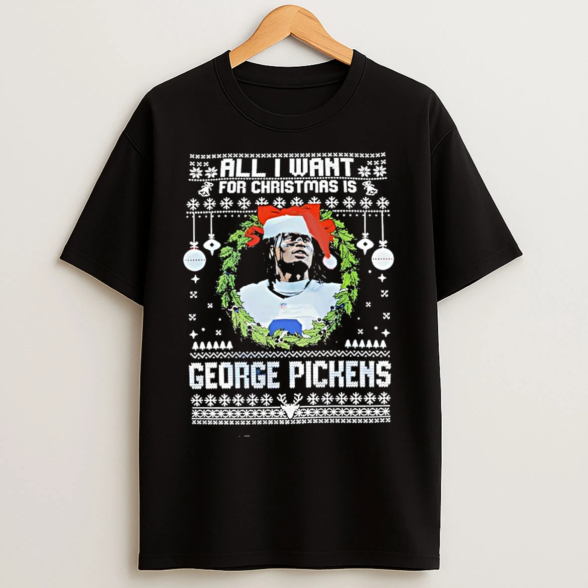 Classic George Pickens All I Want For Christmas T Shirts