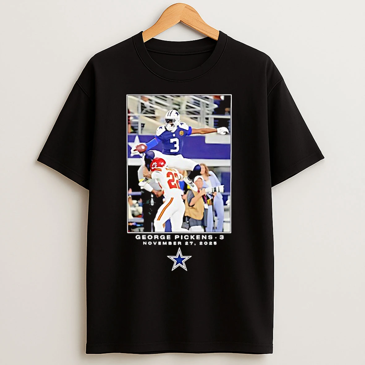 Classic George Pickens Dallas Cowboys 2025 Nfl Flash Features Week 13 T Shirts