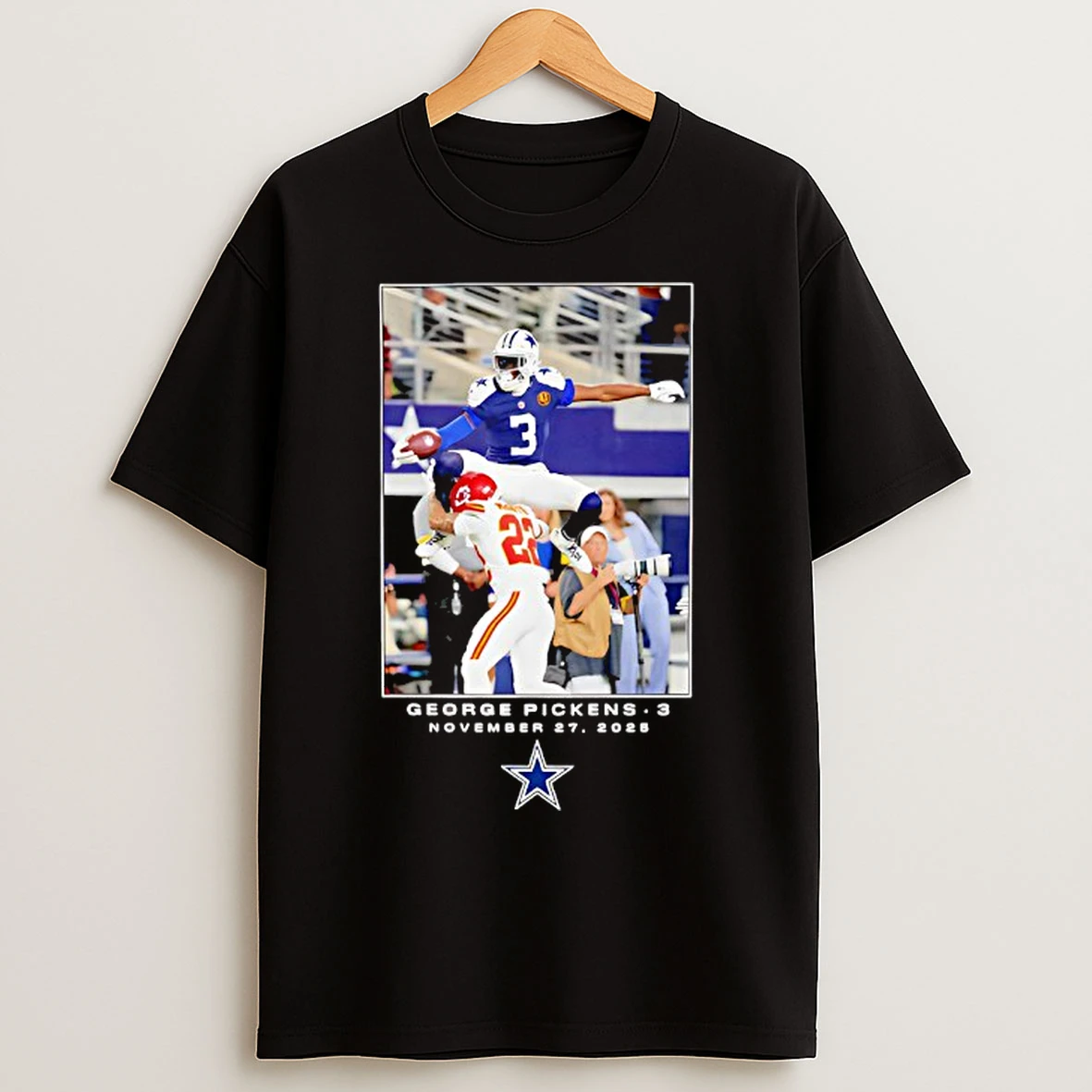 Classic George Pickens Dallas Cowboys Nfl Flash Features Week 13 Big And Tall T Shirts
