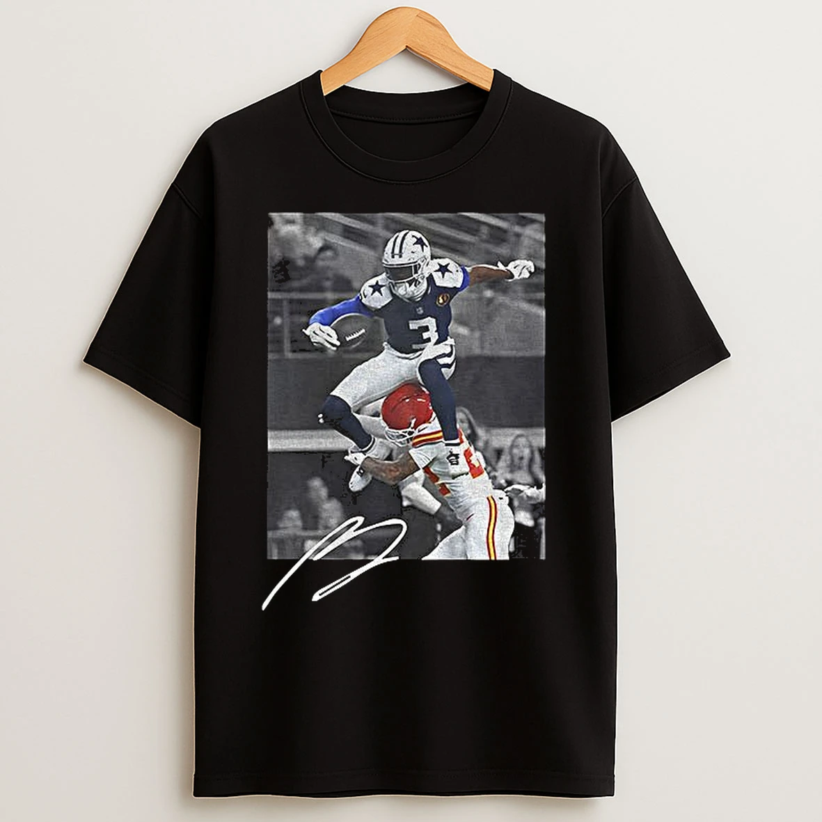 Classic George Pickens Jumping Dallas Cowboys Nfl Football Game Day Signature T Shirts