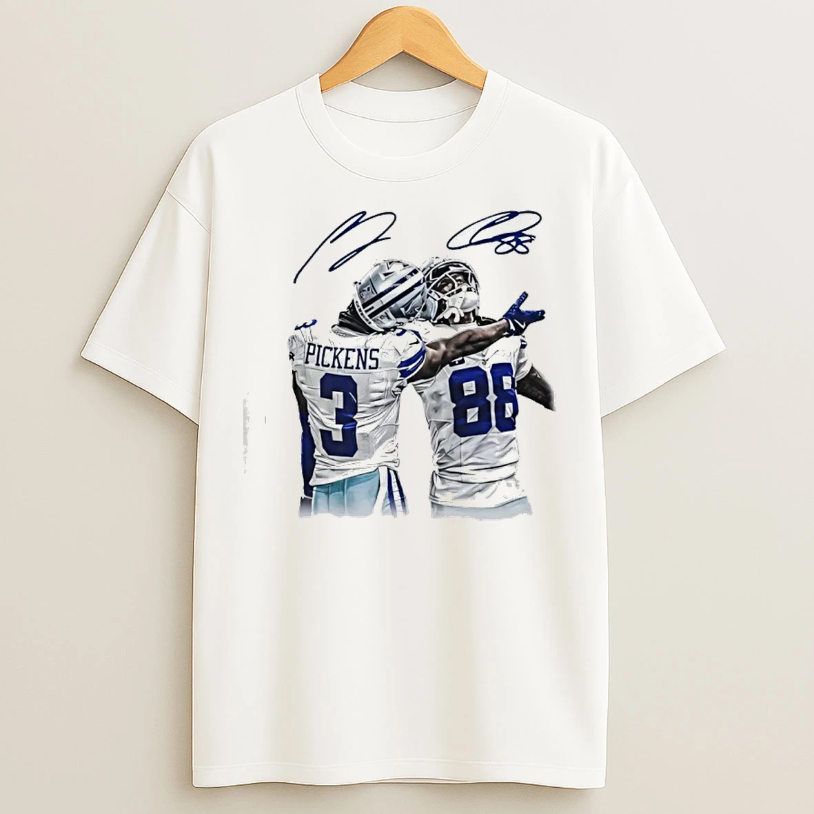 Classic George Pickens X Ceedee Lamb Dallas Cowboys Signatures T Shirts