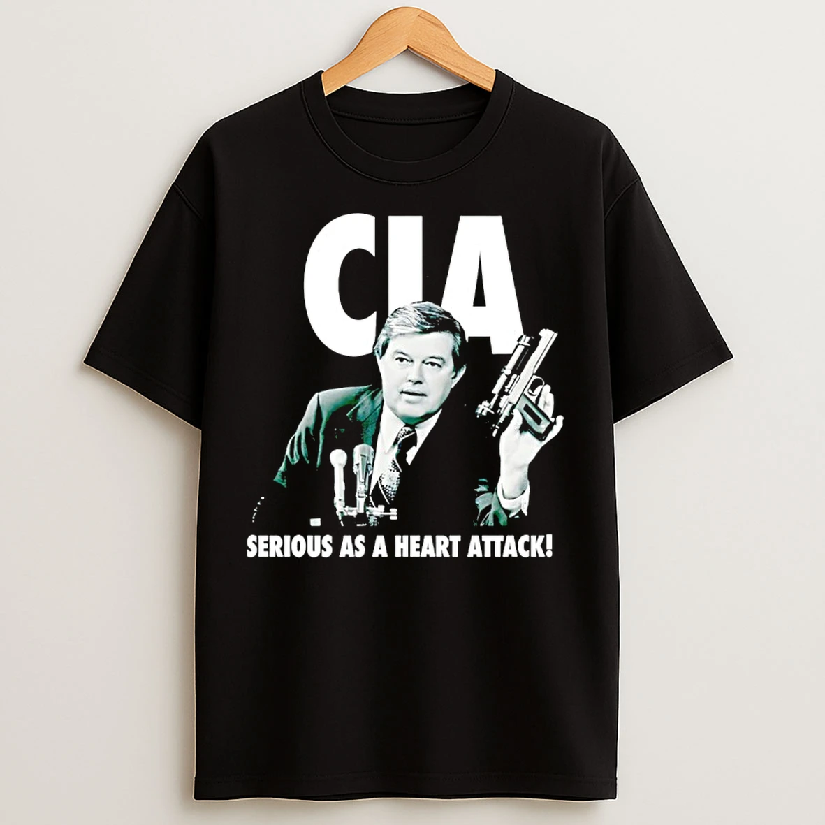 Classic George V Hansen Cia Serious As A Heart Attack T Shirts