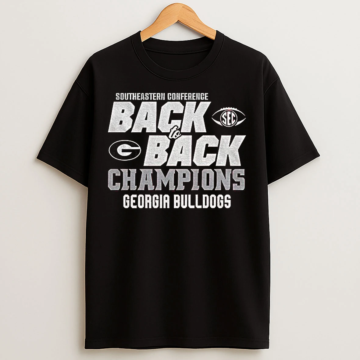 Classic Georgia Bulldogs 2025 Sec Champions Back To Back T Shirts