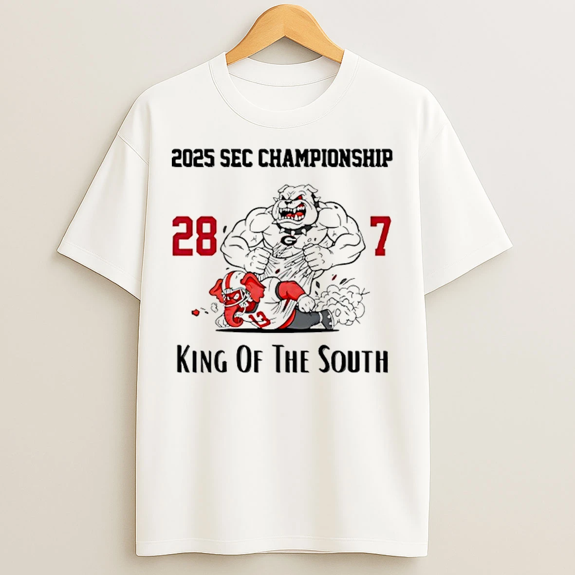 Classic Georgia Bulldogs 2025 Sec Championship 28%ce%b3co7 King Of The South T Shirts