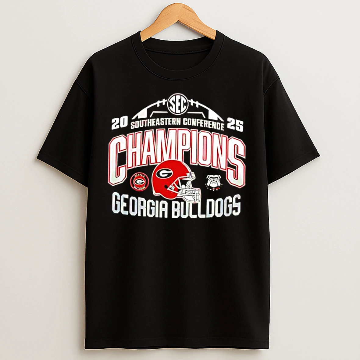 Classic Georgia Bulldogs 2025 Sec Football Conference Champions T Shirts